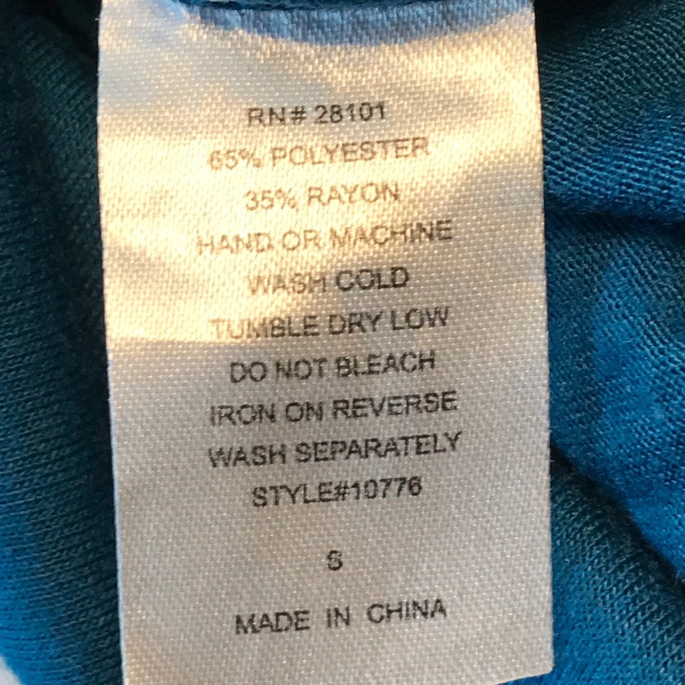 Max Rave blue shirt small short sleeve juniors - Picture 3 of 4